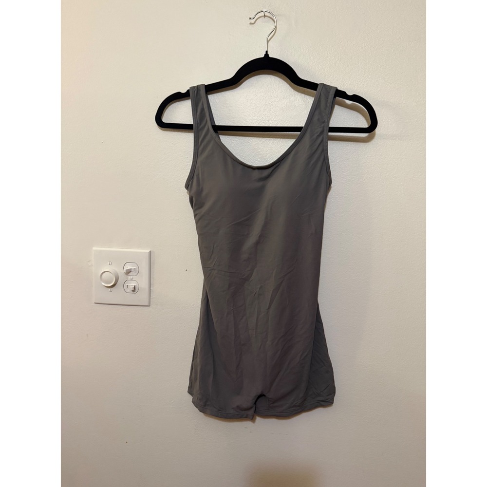 Cupshe Swim Playsuit Size S Charcoal Gray NWT